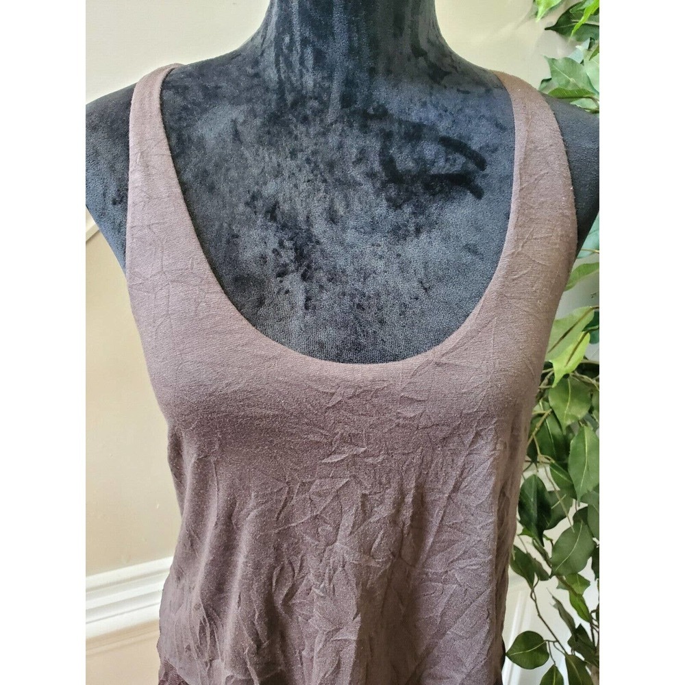 Surrealist Women's Gray Polyester Scoop Neck Sleeveless Knee Length Dress Size 1 - Picture 5 of 10
